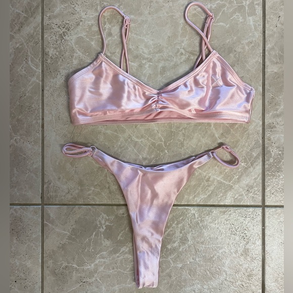 Boutine la pink silk swimsuit - Picture 6 of 14